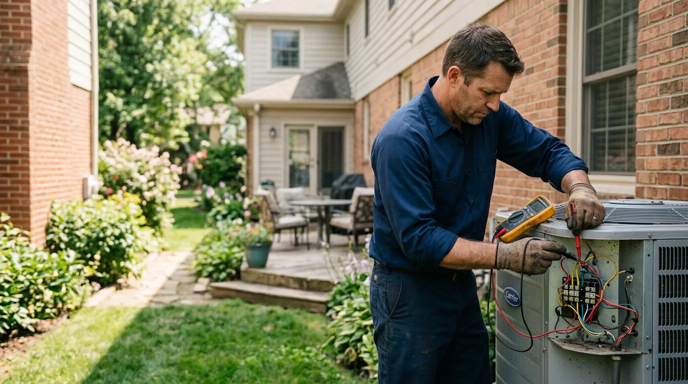 HVAC technician working near West Portsmouth, OH
